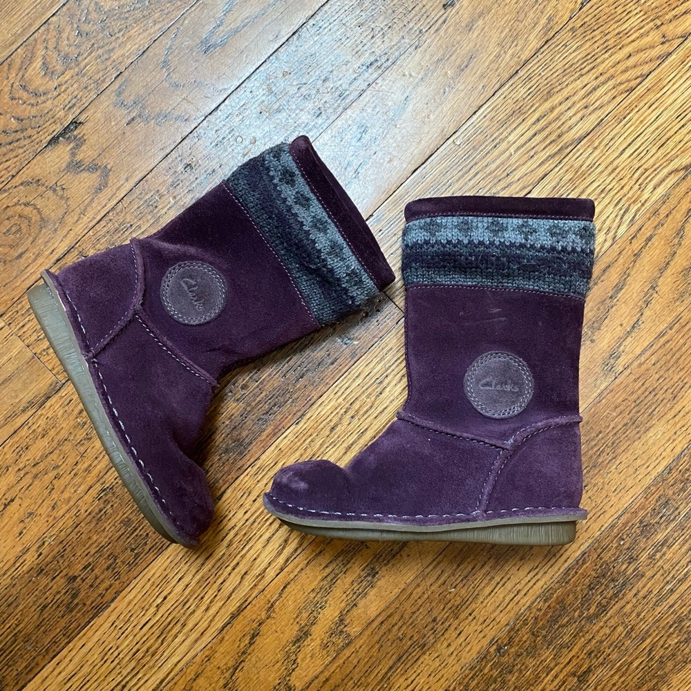 Purple Toddler Clark’s  Boots Size 7.5